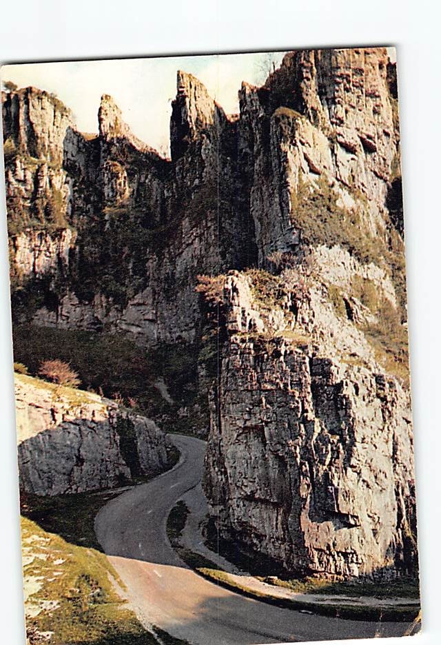 Postcard Pinnacles & Castle Rock Cheddar Gorge Somerset England