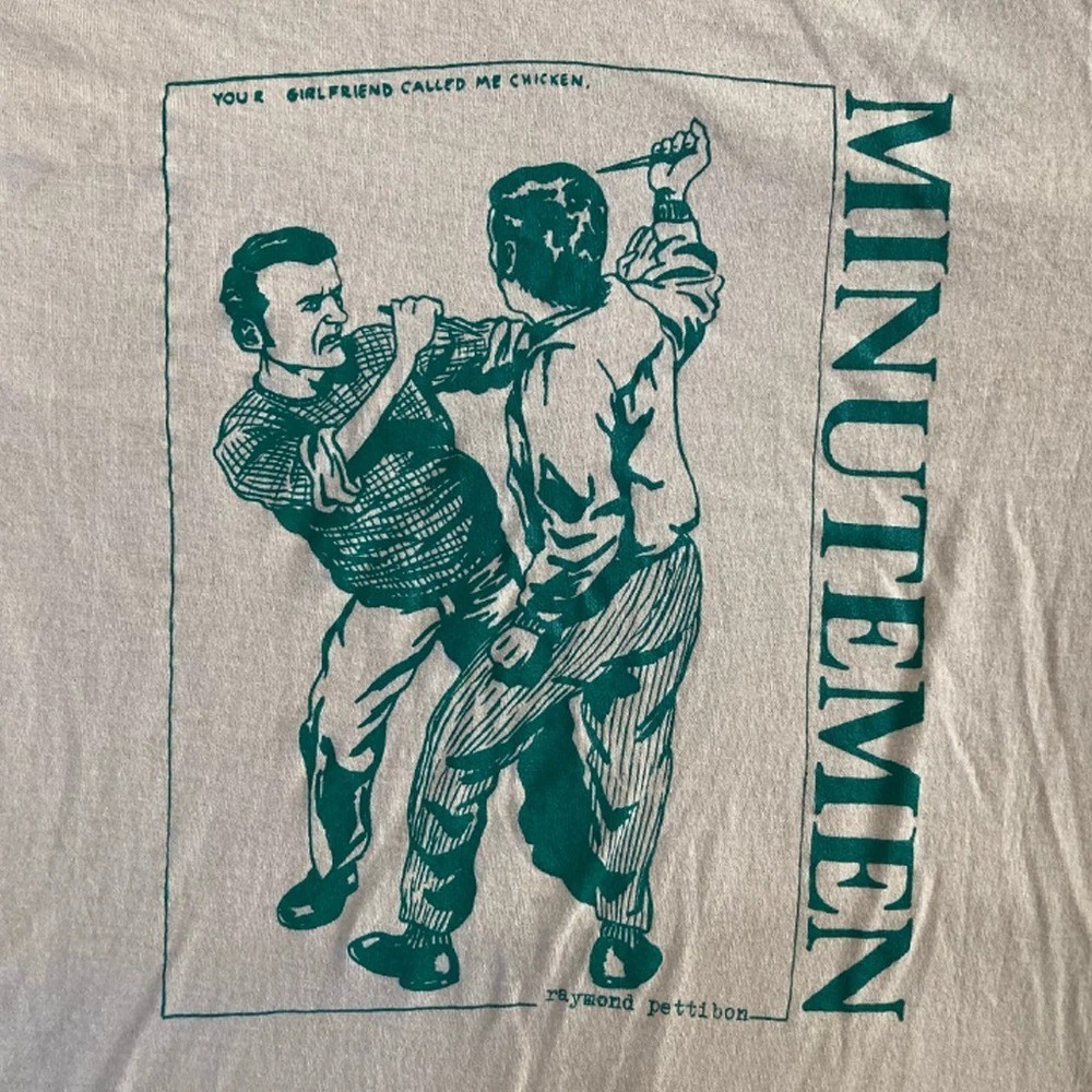 VTG Minutemen band punk rock white T-shirt Short sleeve All sizes AQ4410