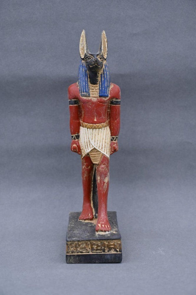 Ancient Egyptian Antiquities Anubis Statue Rare Pharaonic Stone Artifact BC
