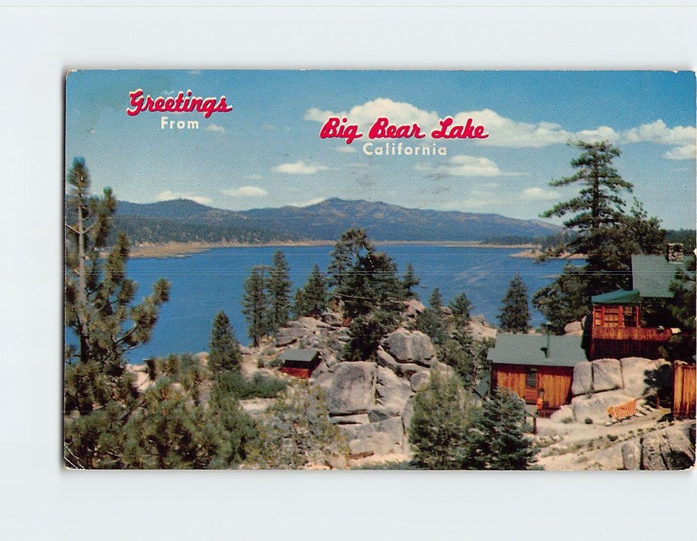 Postcard Lake High in the San Bernardino Mountains Big Bear Lake California USA