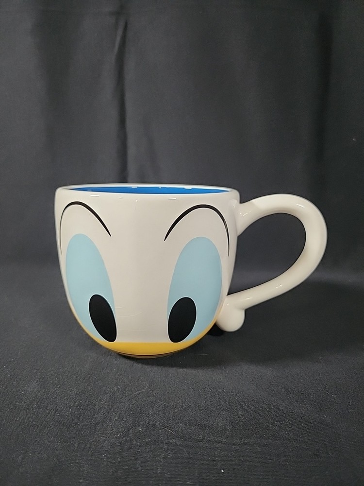 Disney Parks Donald Duck Oversized 24oz White Ceramic Coffee Mug for Tea and Hot Chocolate  