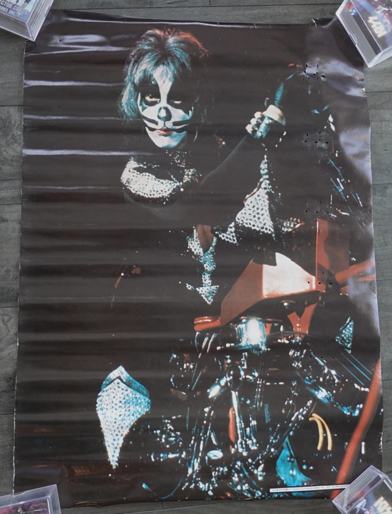 KISS Motorcycle Catman Peter Criss Poster Pro Arts Aucoin 14-529 1977