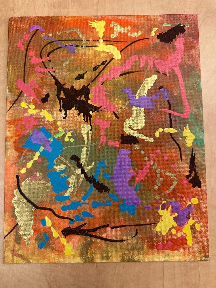 Original abstract painting on canvas