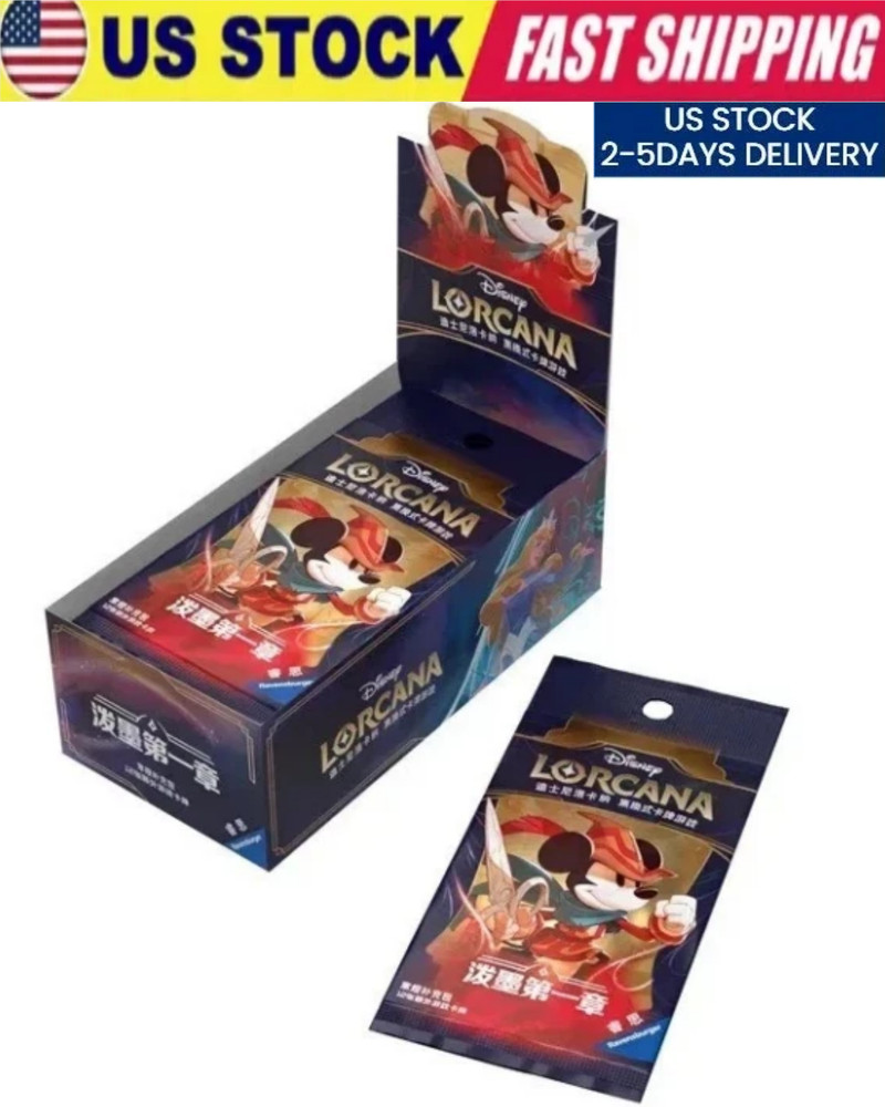 2025 Disney LORCANA Regular BOOSTER Box The First Chapter Chinese Ver 10 Packs