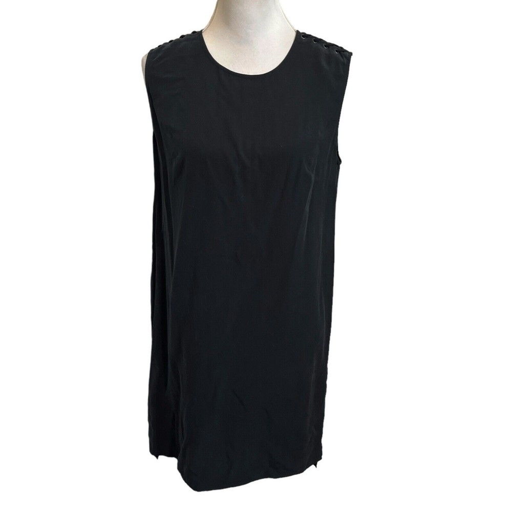 AllSaints Kaili Black Lace-Up Shoulder Mini Dress Size 6