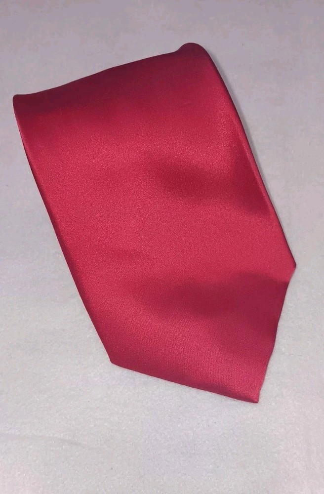 Joseph & Feiss Mens Necktie Red 100% Silk