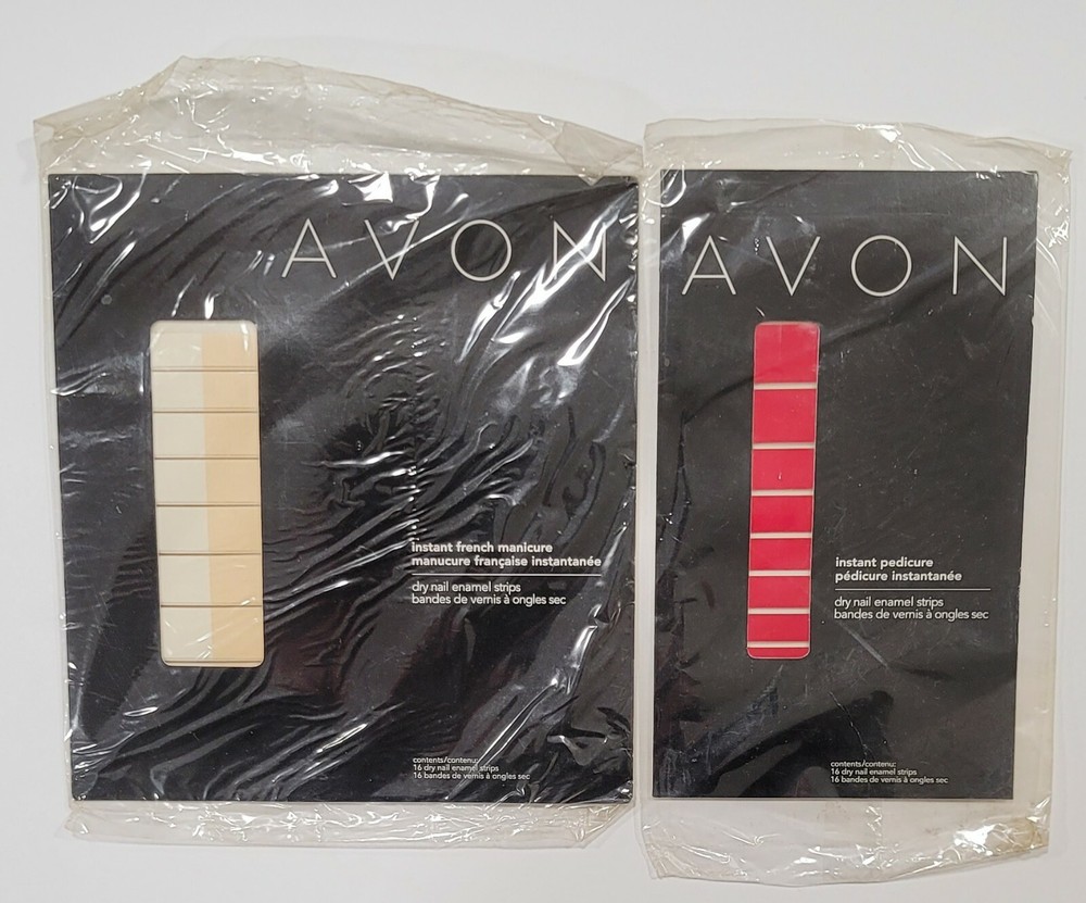 Avon Sealed Lot French Manicure Pedicure Dry Nail Enamel Strips