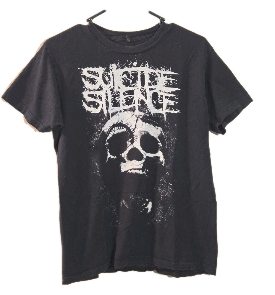 Suicide Silence Graphic Shirt Black Metalcore Tee Medium