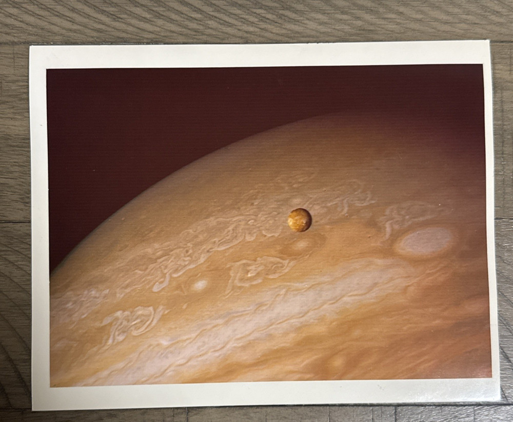 NASA JPL Voyager 2 Io Moon of Jupiter Vintage 1979 Space Kodak Print
