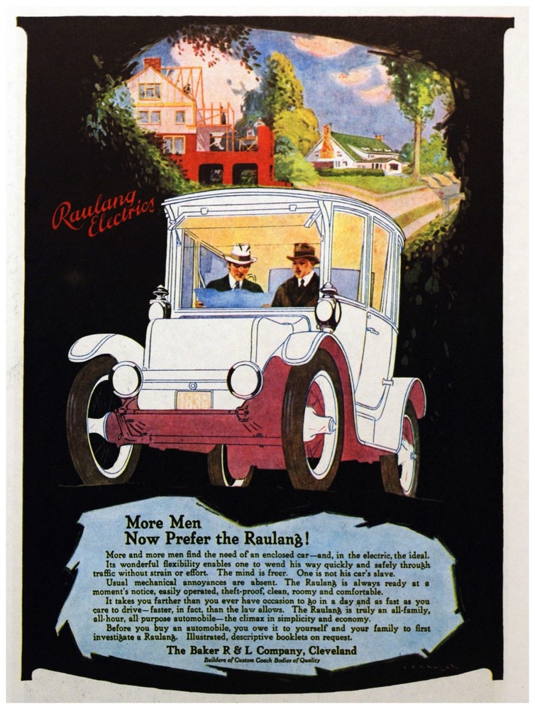 Decor Poster. Fine Graphic Art. Raulang electric Automobile Ad. Wall Design 1397