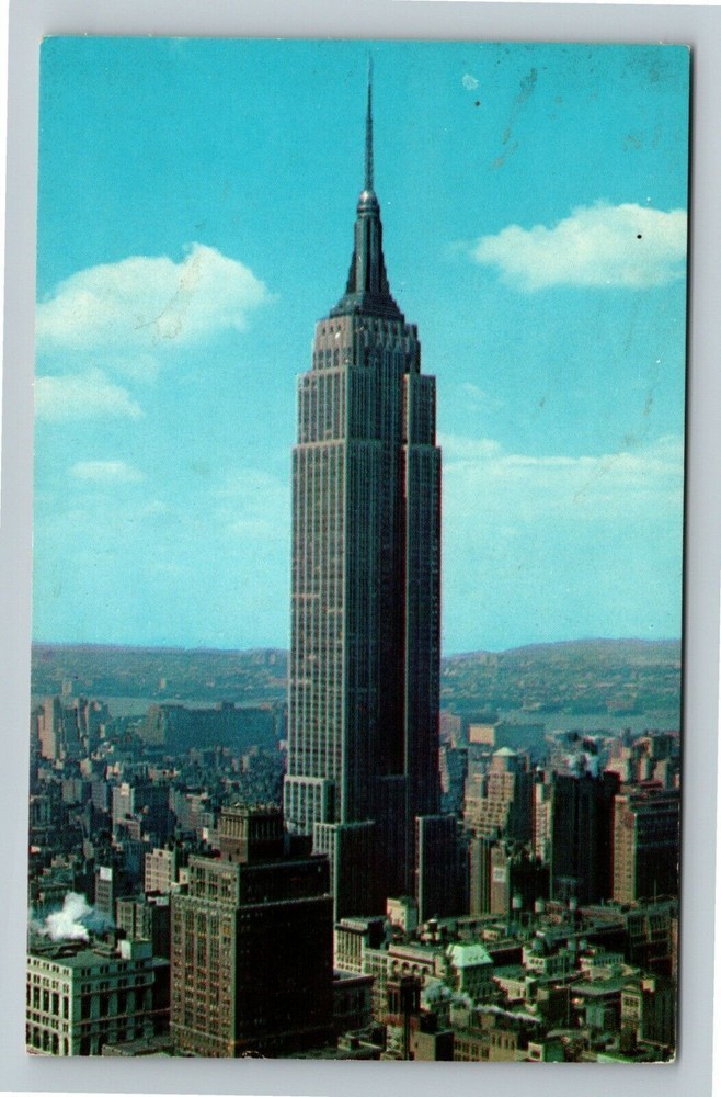 New York City NY, Empire State Building Vintage Postcard