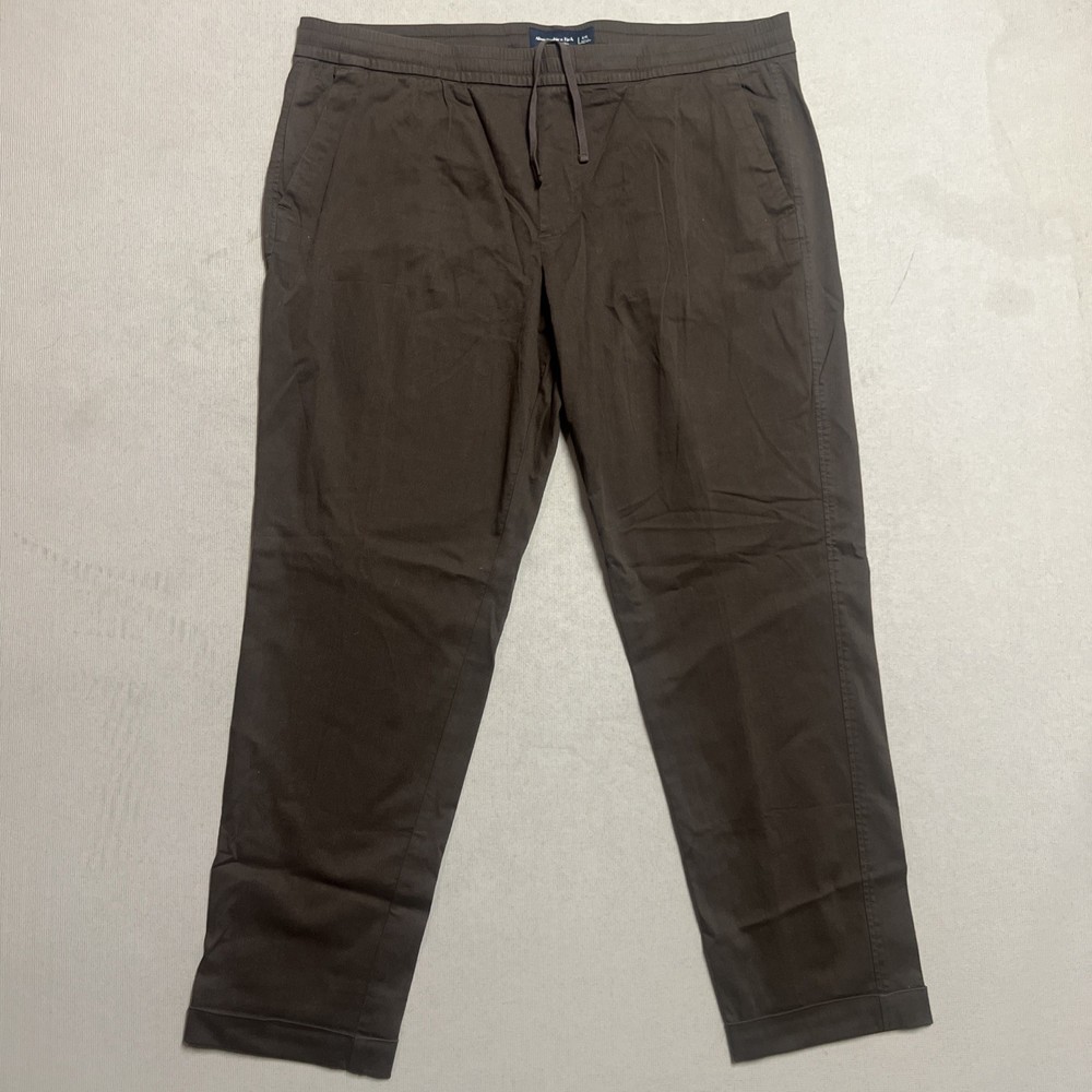 Abercrombie & Fitch Men's Jogger Pants Size XXL brown Drawstring Athletic Casual