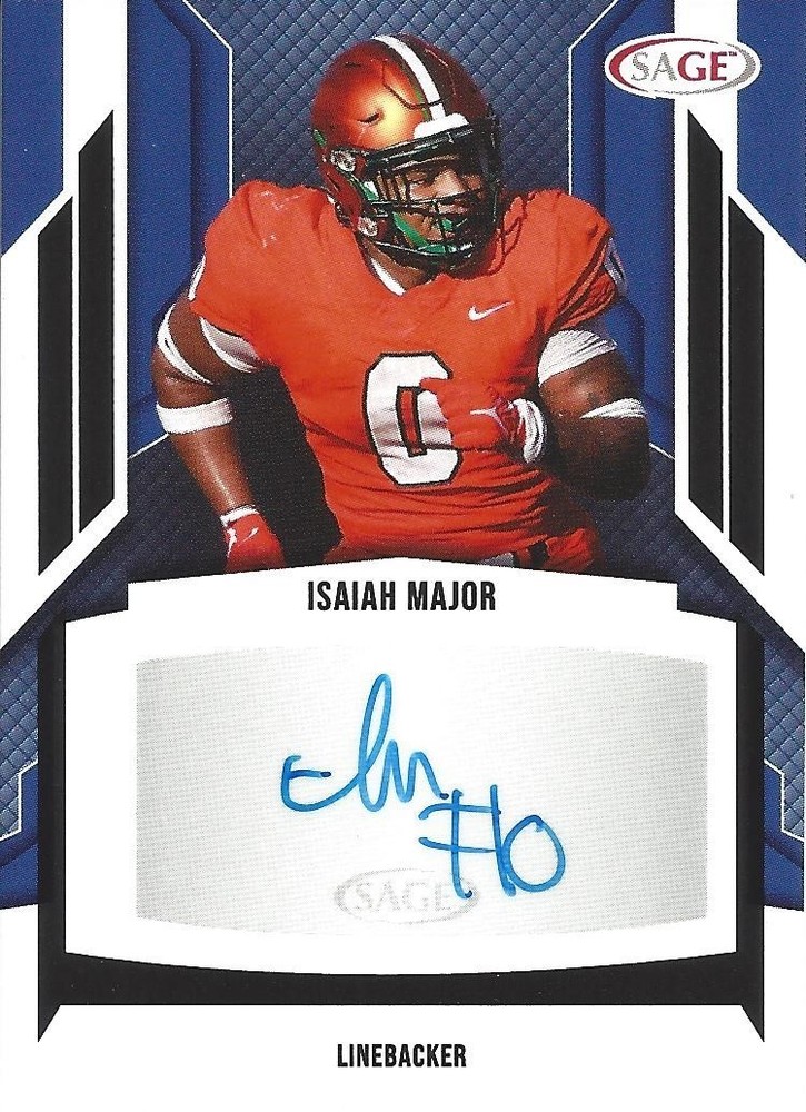Isaiah Major 2024 SAGE HIT Autographs Red Rookie Card