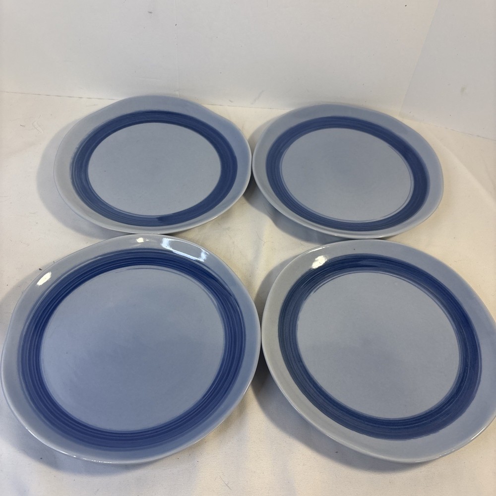 Set of 4 Target Project 62 Valetta Blue Salad Plates Discontinued