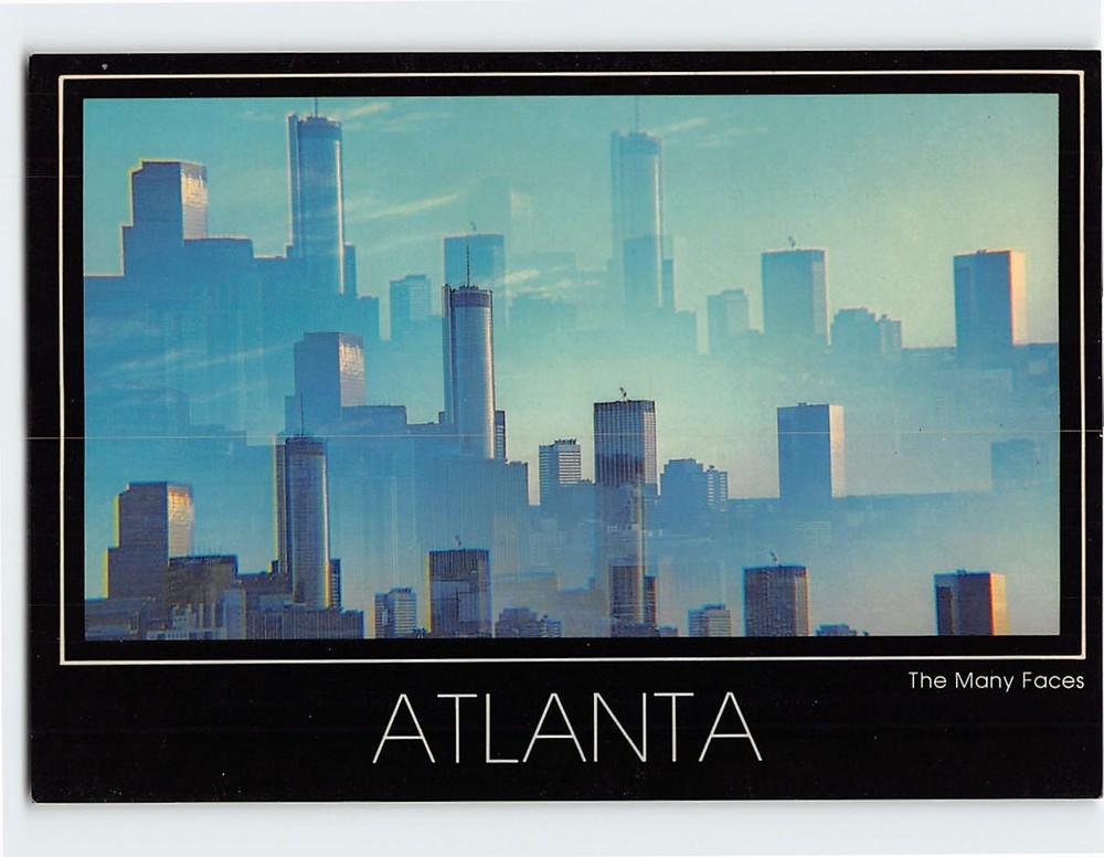 Postcard City Skyline Atlanta Georgia USA
