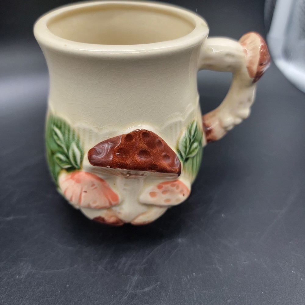 Vintage Haruta Japan EMPRESS Mushroom Themed Coffee Cup Mug