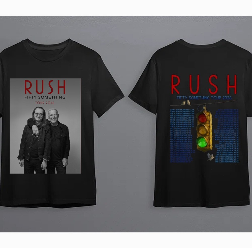Rush Fifty Something Tour 2026 T-shirt