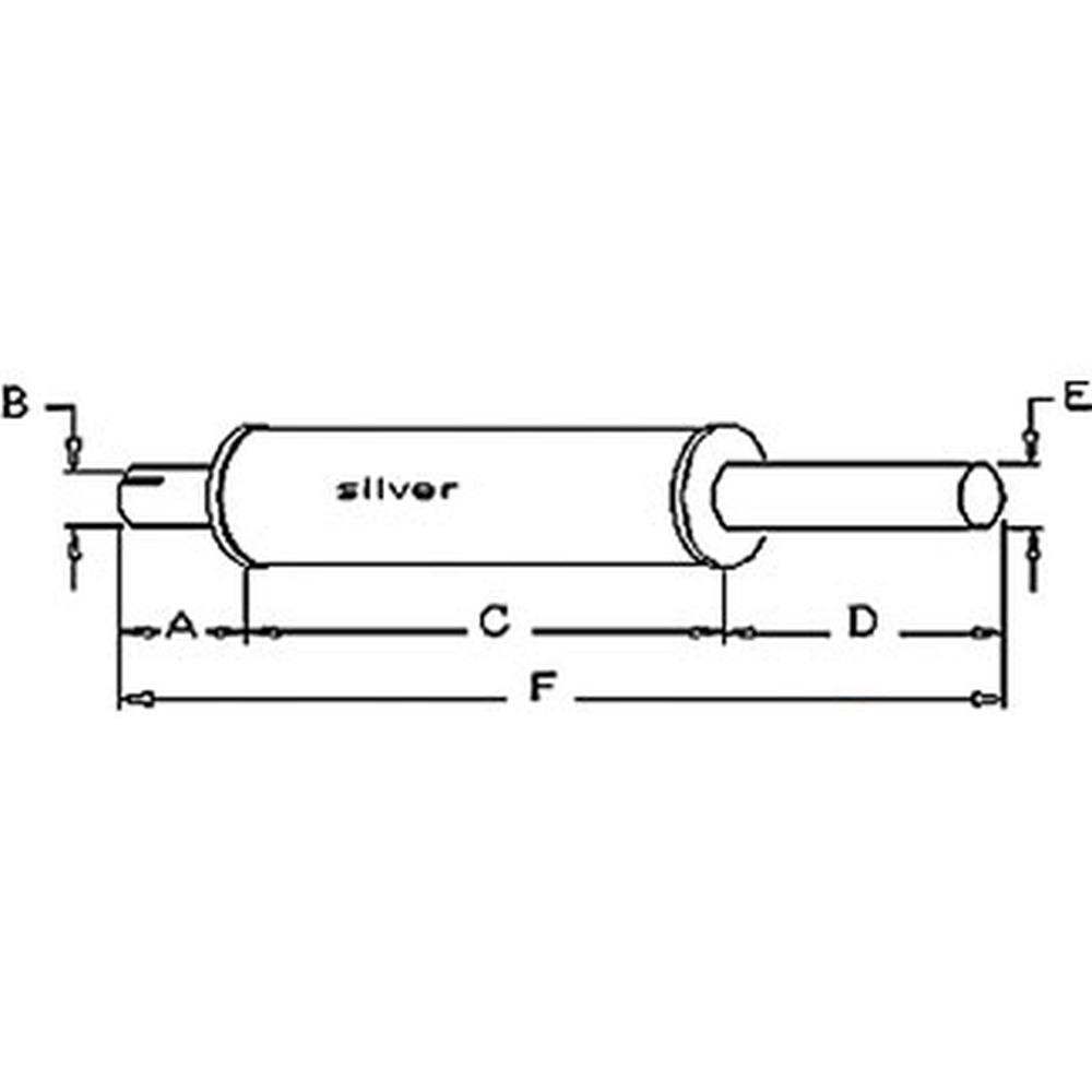 Muffler Fits Case/International Harvester Models
