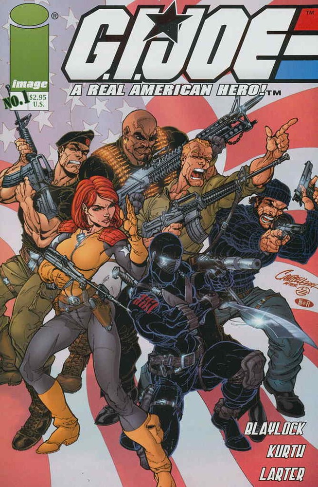 G.I. Joe Comic Book #1 VF; Image | J. Scott Campbell A Real American Hero - we c