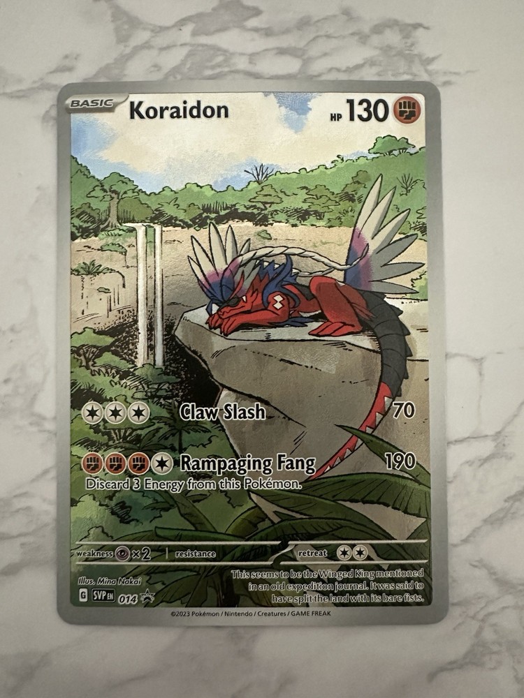 Pokémon TCG Koraidon SVP Black Star Promos SVP014 Holo Card Near Mint Condition