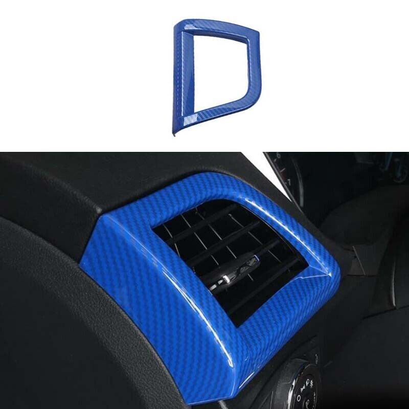 2013-2020 For Ford Mondeo Fusion Carbon Fiber Console Left Air Outlet Vent Blue