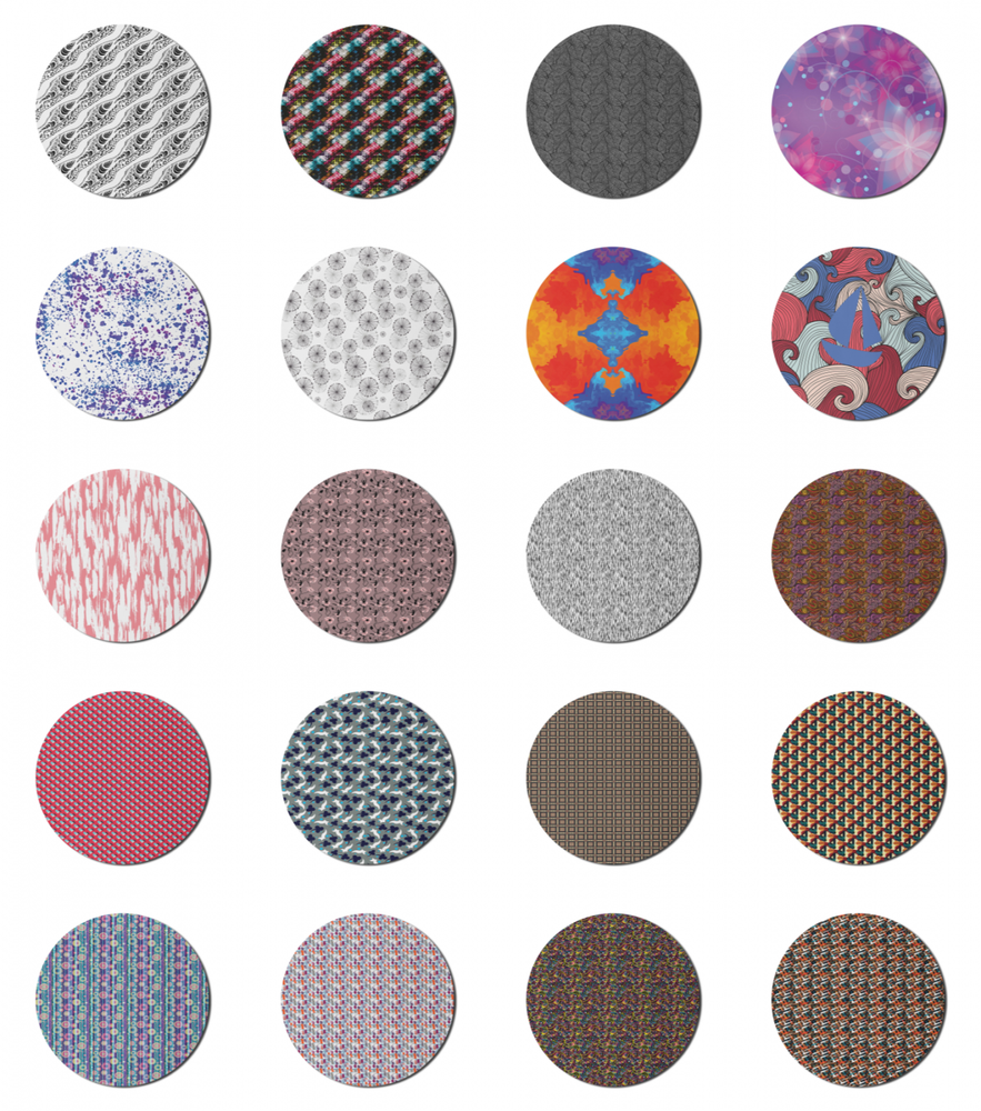 Ambesonne Abstract Surreal Round Non-Slip Rubber Modern Gaming Mousepad, 8