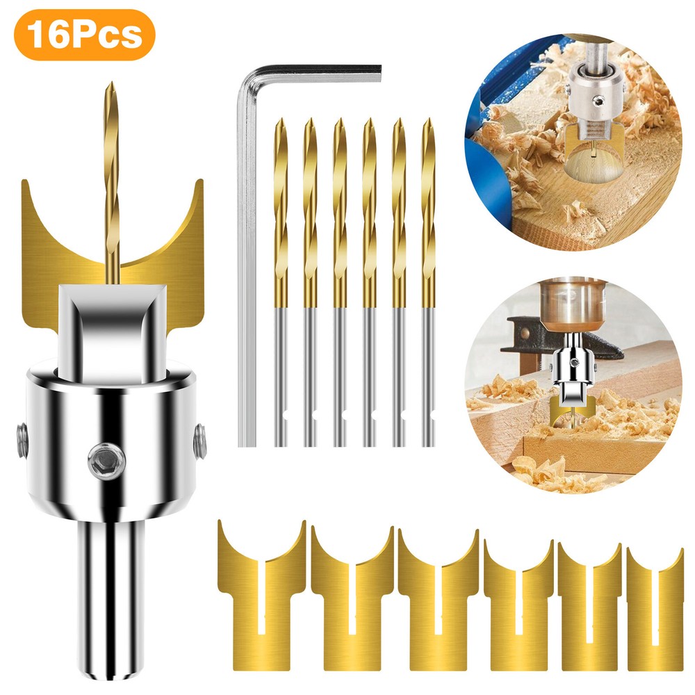 Buddha Beads Ball Router Bit Wooden Bead Maker Beads Drill Bit Cutter Tools Kit