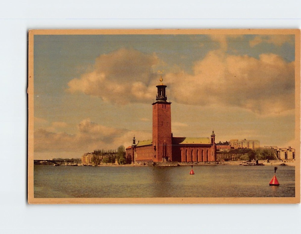 Postcard The Townhall Stockholm Sweden