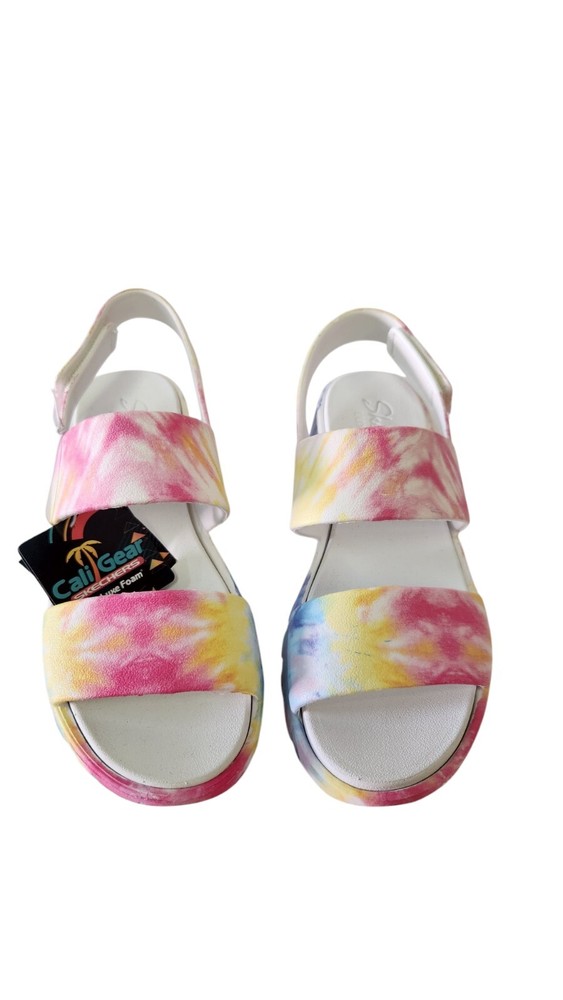 Skechers Cali Groovy Tie Dye Sandles, Size 6