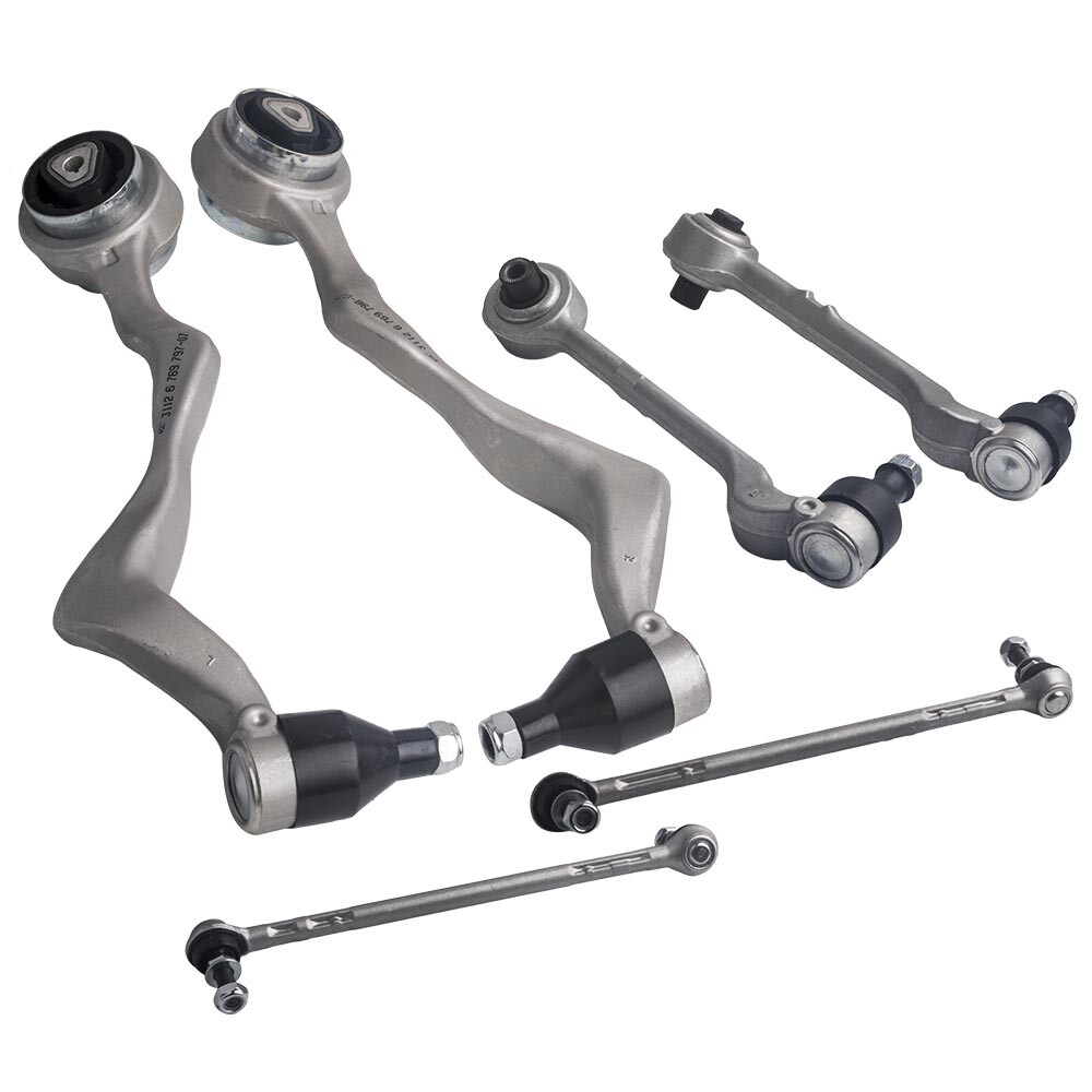 6pcs Front Forward & Rearward Control Arms w/ Sway Bar Links for BMW 330i 2006