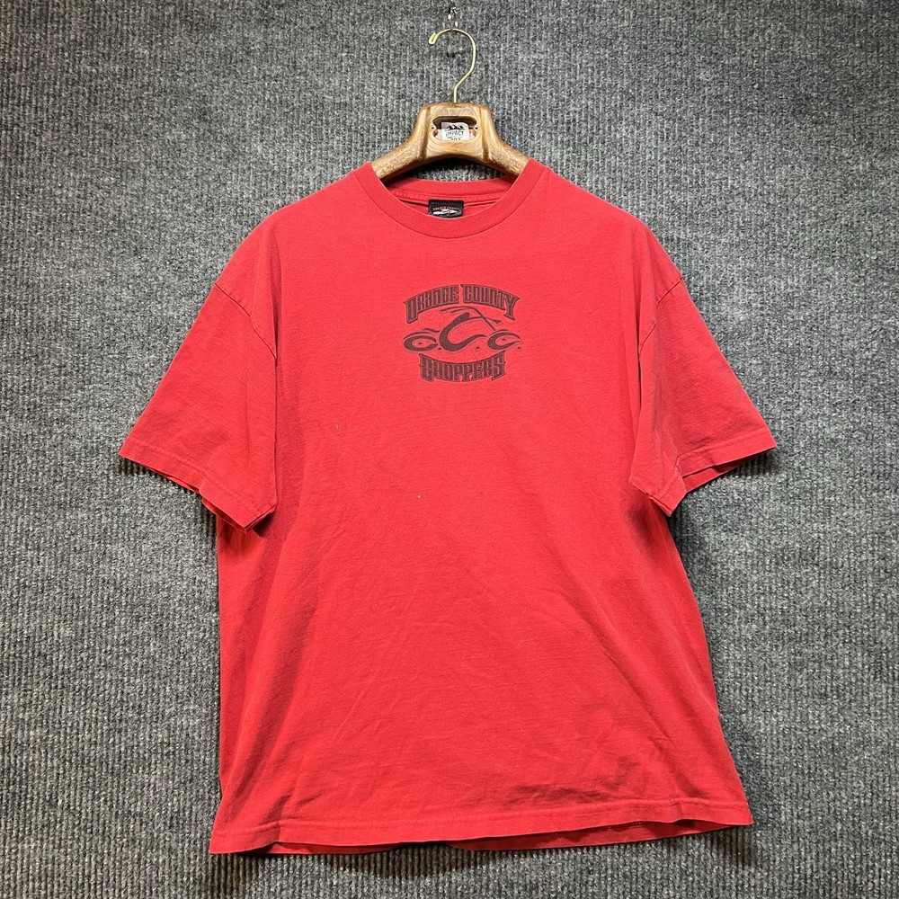 Orange County Choppers Graphic Promo T Shirt Men’s Size XL Red Biker Harley WCC