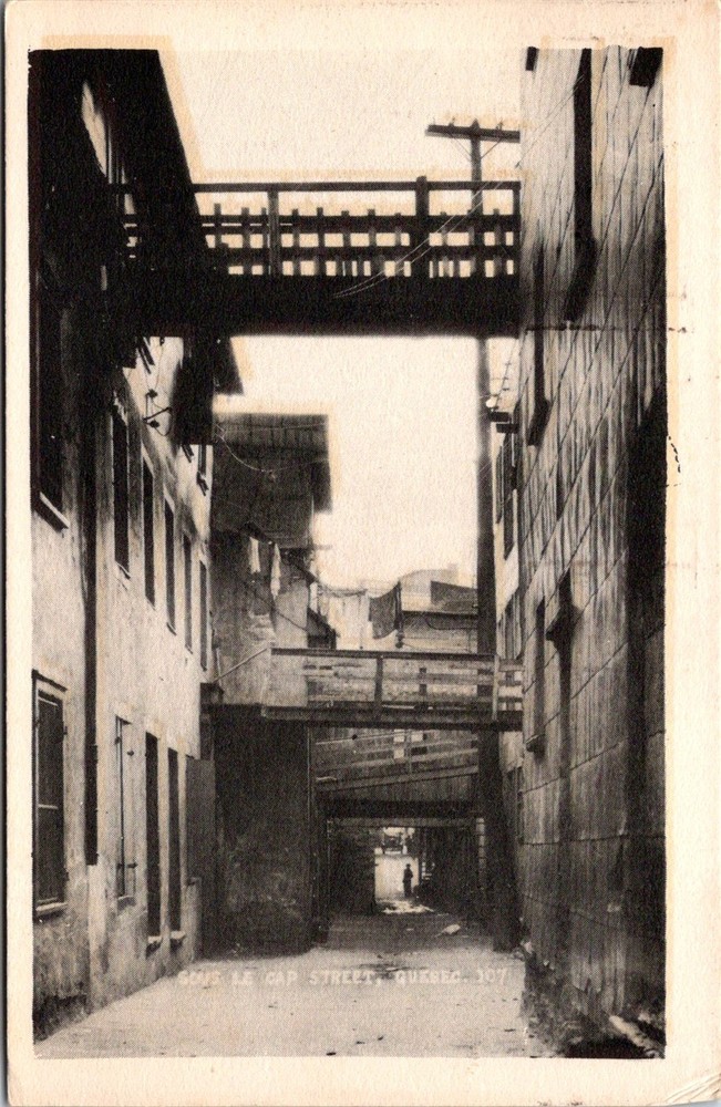 Dr Jim Stamps Postcard Sous Les Gap Street Quebec