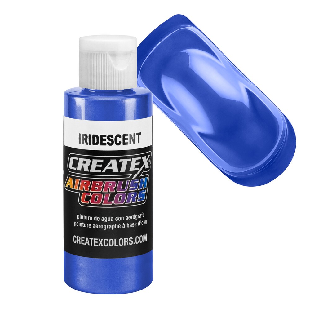 2oz Createx Iridescent Electric Blue 5505 - 2Z Airbrush Paint Color
