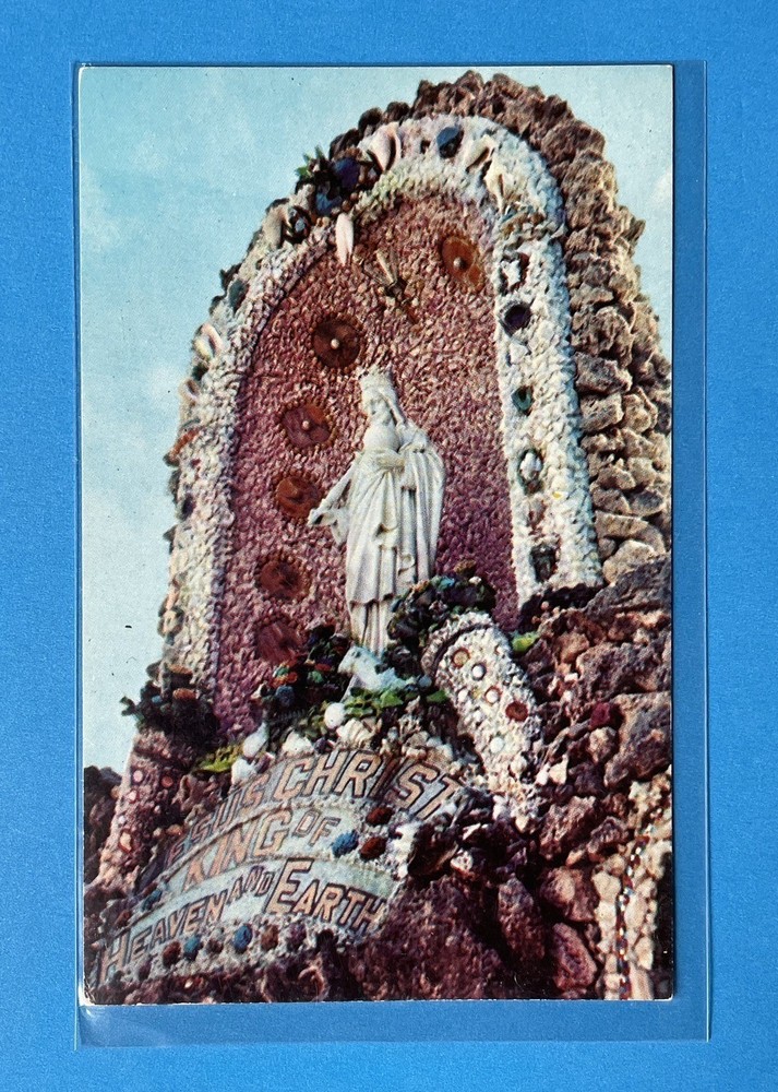 Christ The King Shrine Dickeyville ￼Wisconsin Vintage Postcard UNUSED