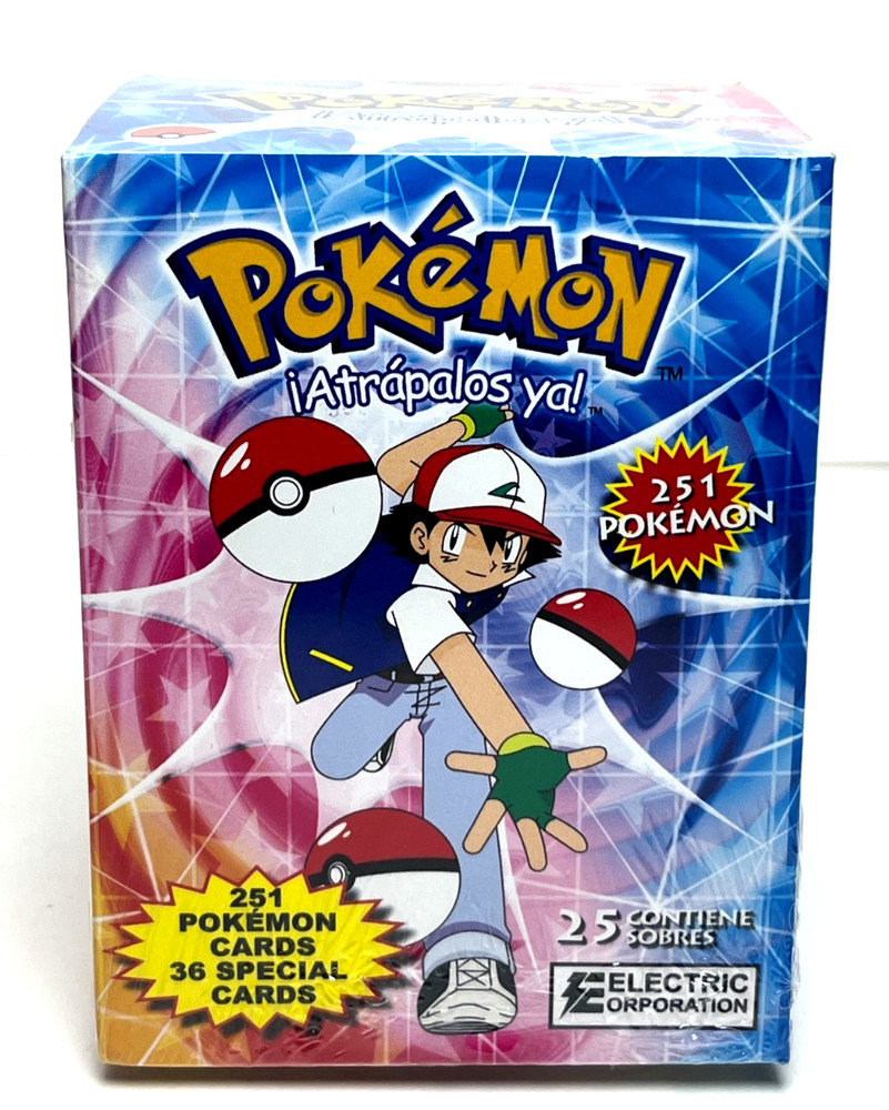 2025 BOX POKEMON Kanto & Johto Electric Cards - 25 Sealed Packs Peru Gengar Zard