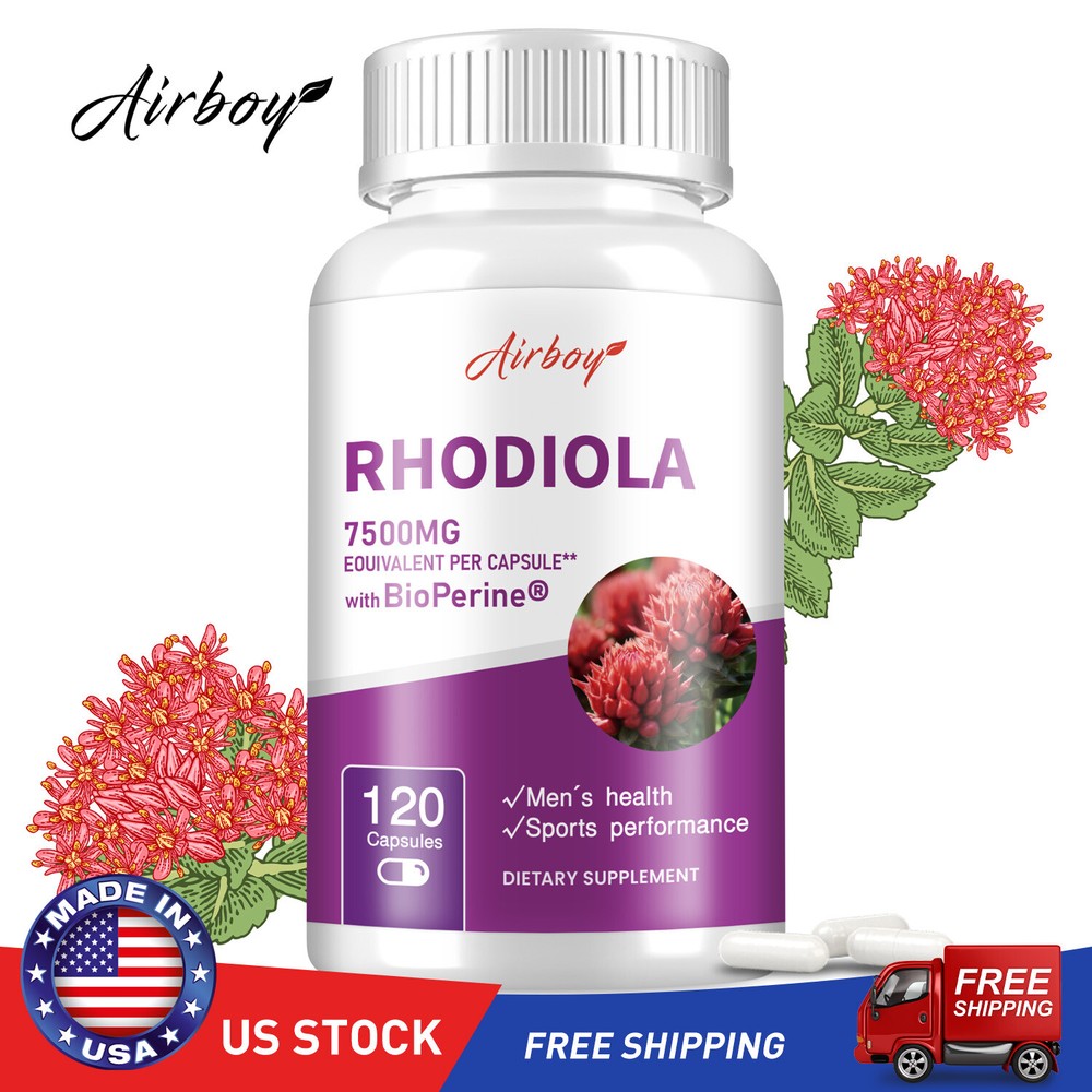 Rhodiola 7500mg -Support Energy and Endurance, Improving Focus, Clarity and Mood