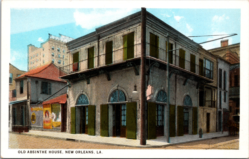 Old Absinthe House New Orleans Louisiana Vintage Postcard-image
