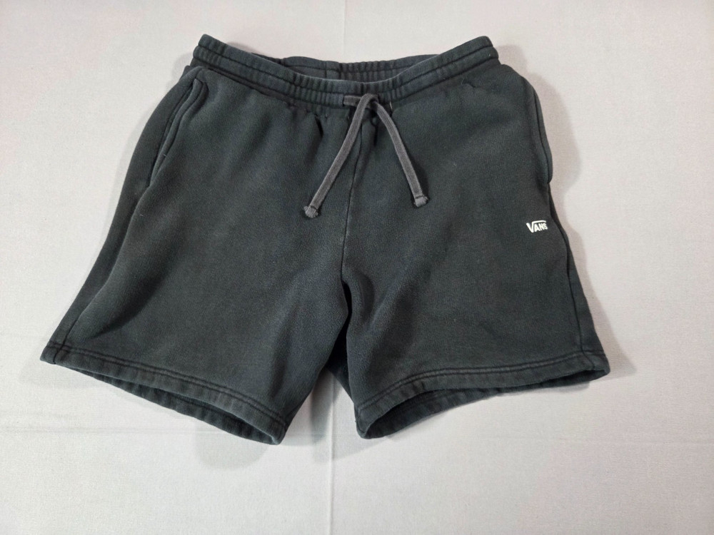 Vans ComfyCush Sweat Shorts Black Mens Small Drawstring Lounge