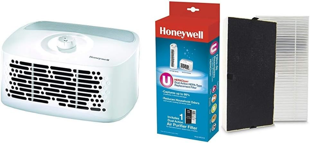 Hepaclean Tabletop 13' X 13' Room Air Purifier with Hepaclean Replacement Filter