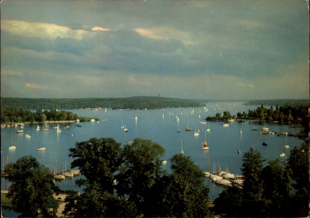 Berlin An Der Havel view vintage postcard a639