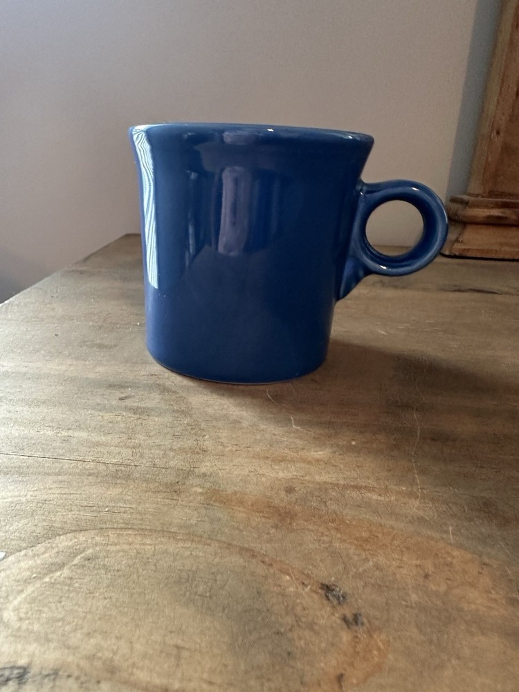 Fiesta Lapis Blue Ring Handle Coffee Mug Cup Fiestaware Homer Laughlin