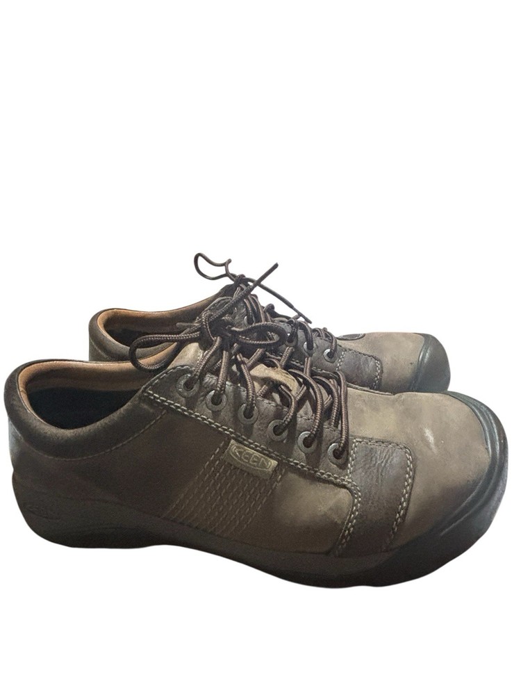 Keen Austin Casual Oxford Shoes Men’s 13 Leather Brown Outdoor Comfort