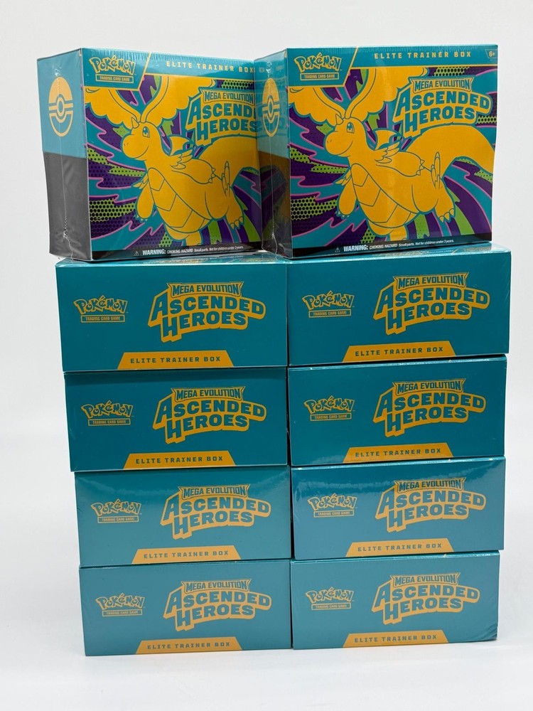 Lot of (10) Pokemon TCG Ascended Heroes Elite Trainer Boxes SEALED NEWPROBSTEIN is actively accepting consignments !!