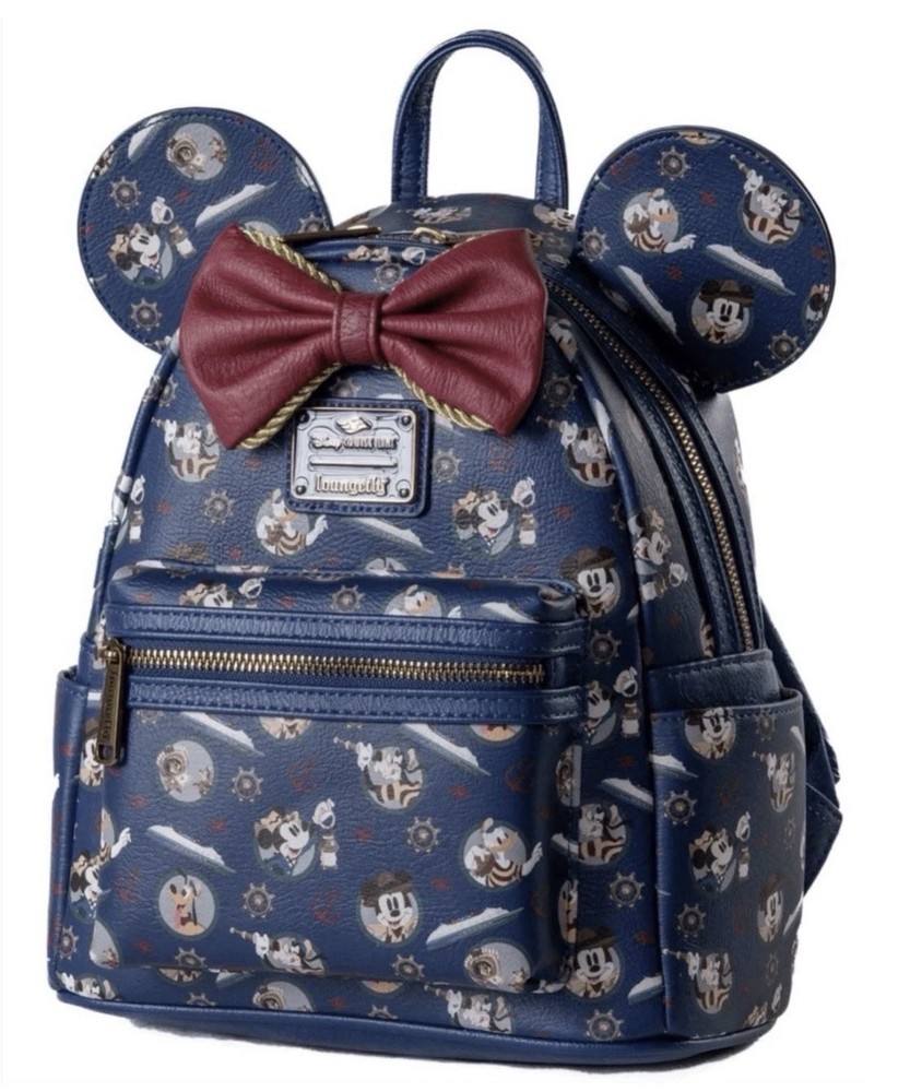 New Disney Cruise Line Treasure Adventure Mickey Minnie Loungefly Backpack Bag