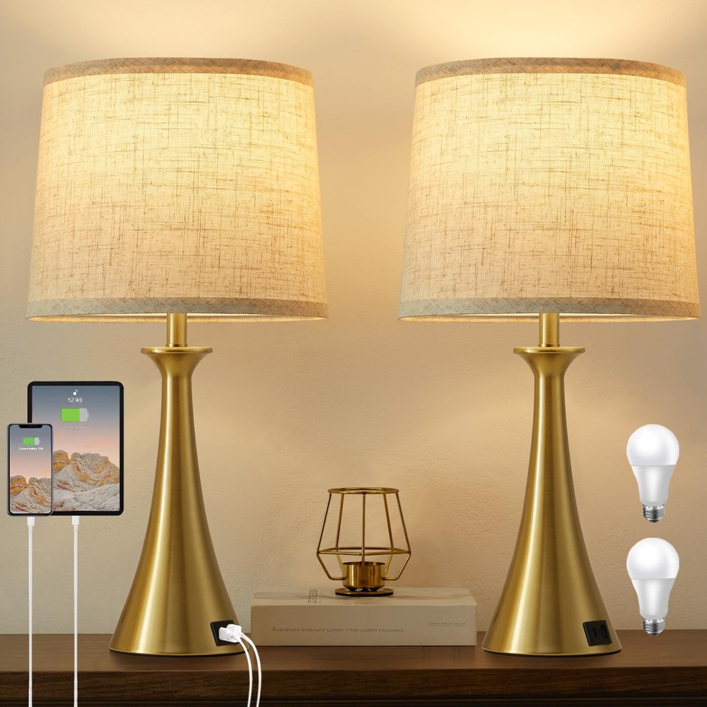 Touch Table Lamp for Living Room Bedroom, 21