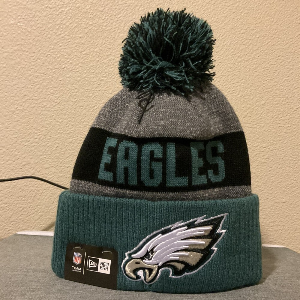 Philadelphia Eagles NFL New Era Pom Knit Beanie