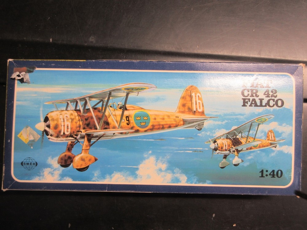 SMER 1/40 FIAT Cr.42 FALCO BIPLANE FIGHTER   vintage