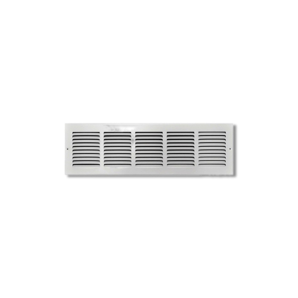 Tru Aire 6 in X 24 in 1-Way Powder Coat White Steel Return Air Grille C17024X06