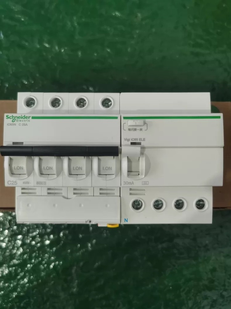 Schneider Electric IC65N C25A 4P+ELE 30mA Residual Current Circuit Breaker 6kA 4