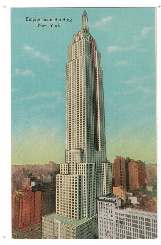 Empire State Building NYC NY Vintage Divided Back Postcard 1907-1914